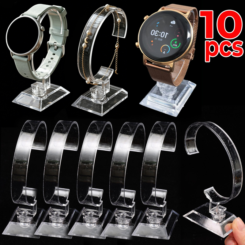 Jewelry And Watches Inc - Şeffaf Saat Sergi Standı C-Daire Akrilik