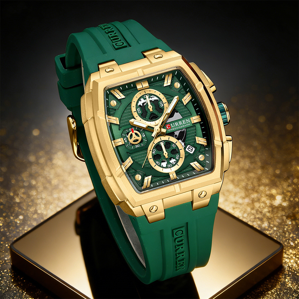 Jewelry For Watches - CURREN Lüks Vintage Erkek Spor Kronograf