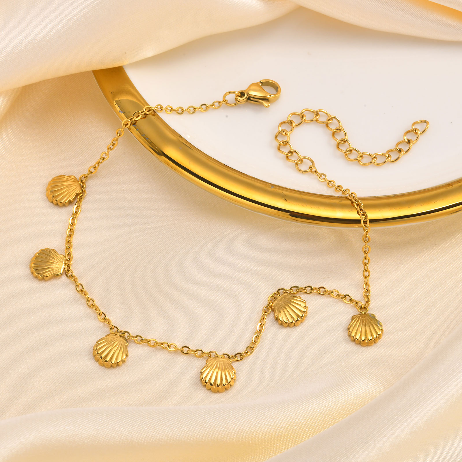 6 kabuk ayak zincirleri ile ya - Jc Jewelry & Watches Photos incelemesi ve fiyatı