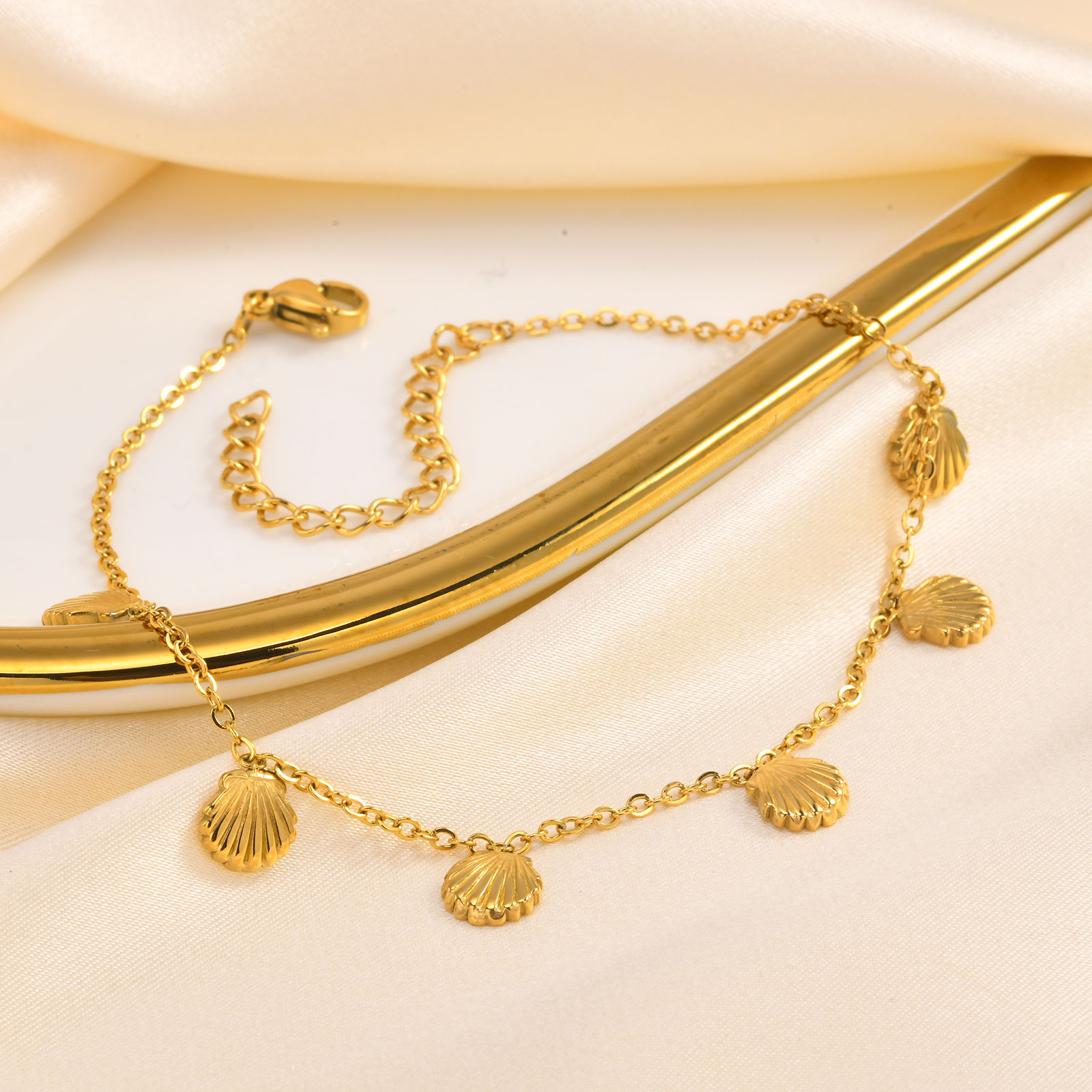 6 kabuk ayak zincirleri ile ya - Jc Jewelry & Watches Photos incelemesi ve fiyatı