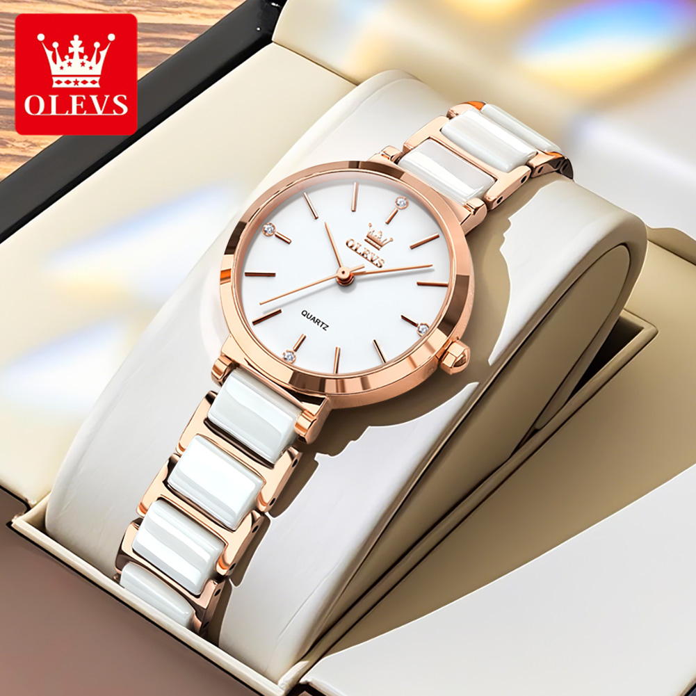 OLEVS Kadın Saati 5877 Lüks Za - Jewelry For Watches incelemesi ve fiyatı